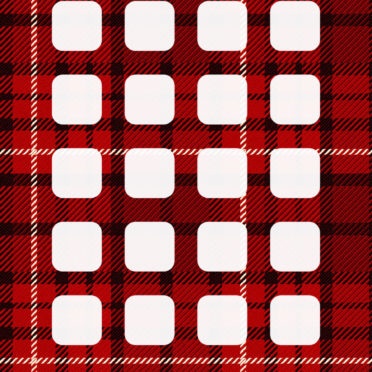 Red and black check pattern shelf iPhone6s / iPhone6 Wallpaper