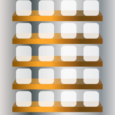 Apple logo shelf Cool iPhone6s / iPhone6 Wallpaper