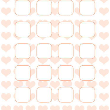 Heart pattern for girls  orange  shelf iPhone6s / iPhone6 Wallpaper