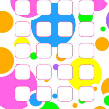 Pattern round colorful shelves for girls iPhone6s / iPhone6 Wallpaper