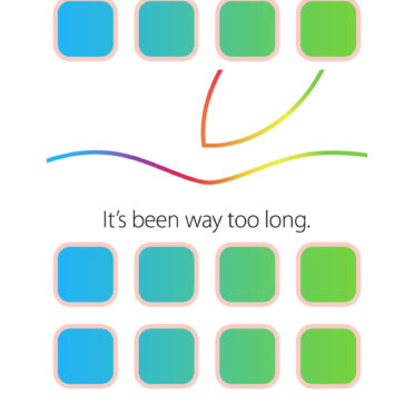 Shelf Apple event blue green iPhone6s / iPhone6 Wallpaper