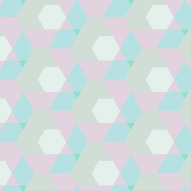 Geometric pattern Blue peach color iPhone6s / iPhone6 Wallpaper