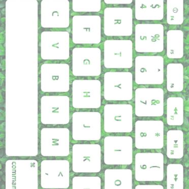 Leaf Keyboard Green white iPhone6s / iPhone6 Wallpaper