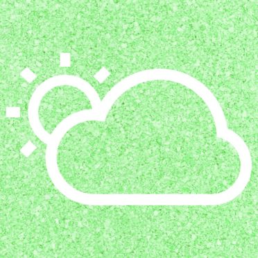 Sun cloud Weather Green iPhone6s / iPhone6 Wallpaper