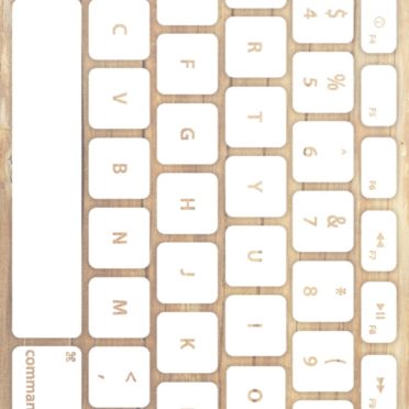 Wood grain keyboard Yellowish white iPhone6s / iPhone6 Wallpaper
