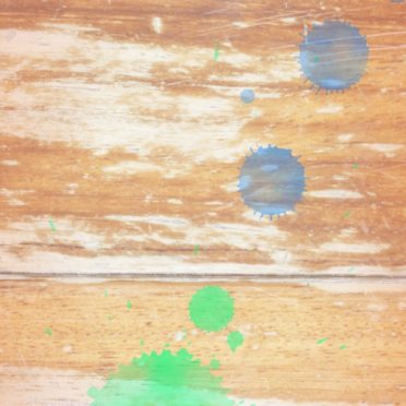 Wood grain waterdrop Brown Blue iPhone6s / iPhone6 Wallpaper