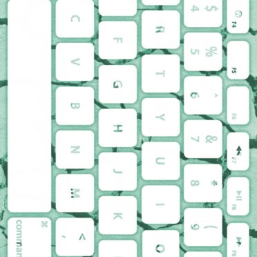 Ground keyboard Blue-green white iPhone6s / iPhone6 Wallpaper