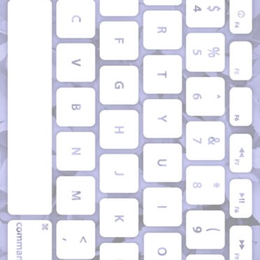 Leaf keyboard Blue Pale White iPhone6s / iPhone6 Wallpaper