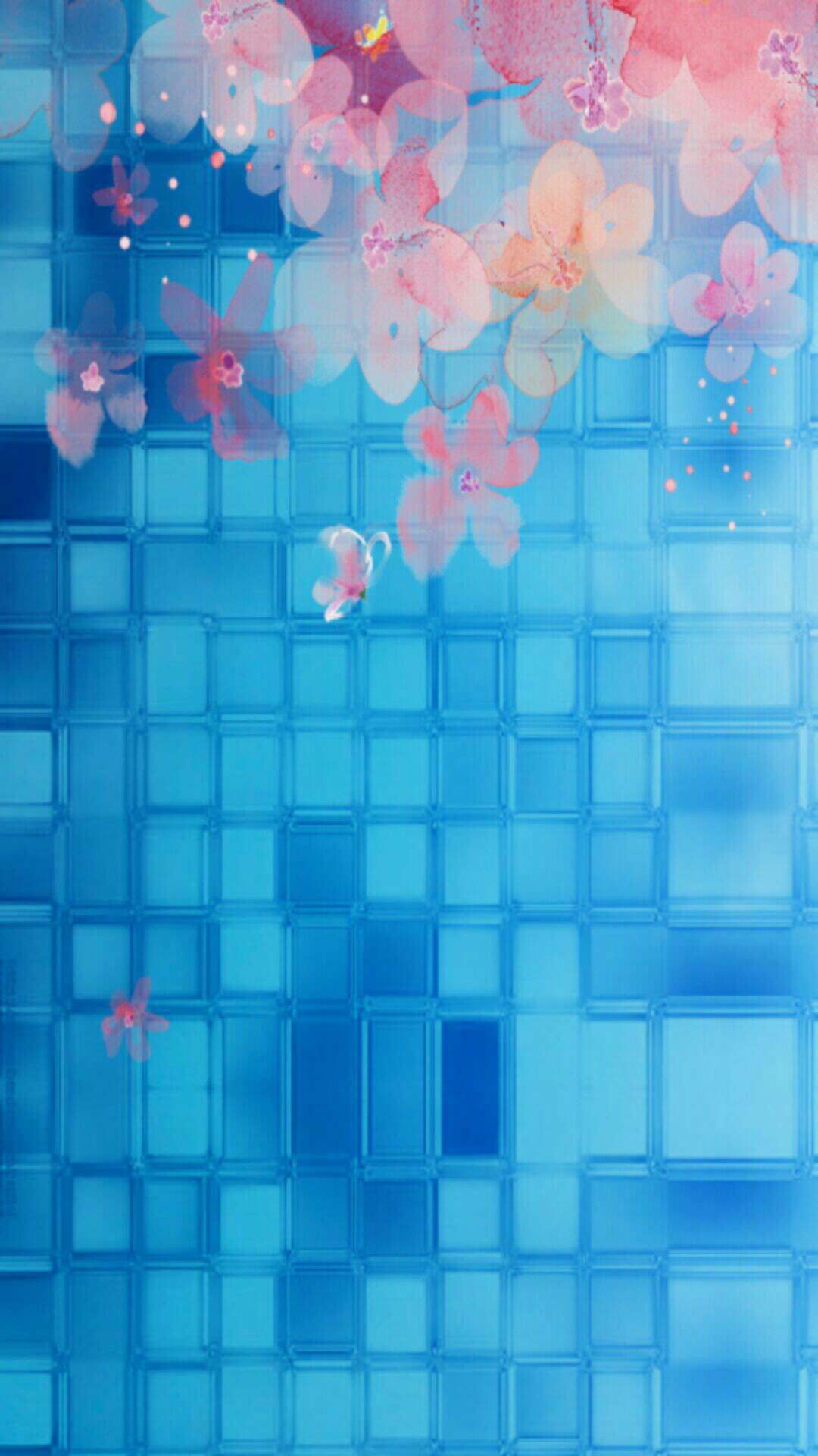 Flower tile | wallpaper.sc iPhone6sPlus