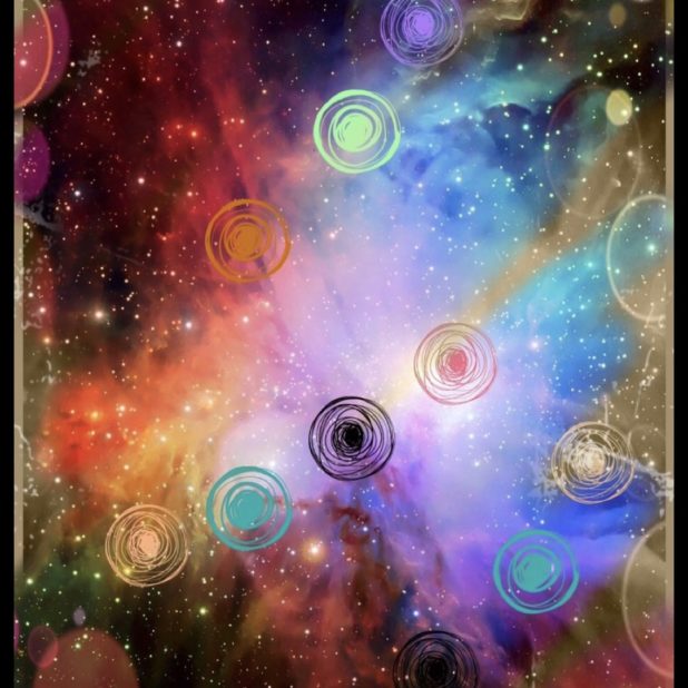 Space circle iPhone6s Plus / iPhone6 Plus Wallpaper