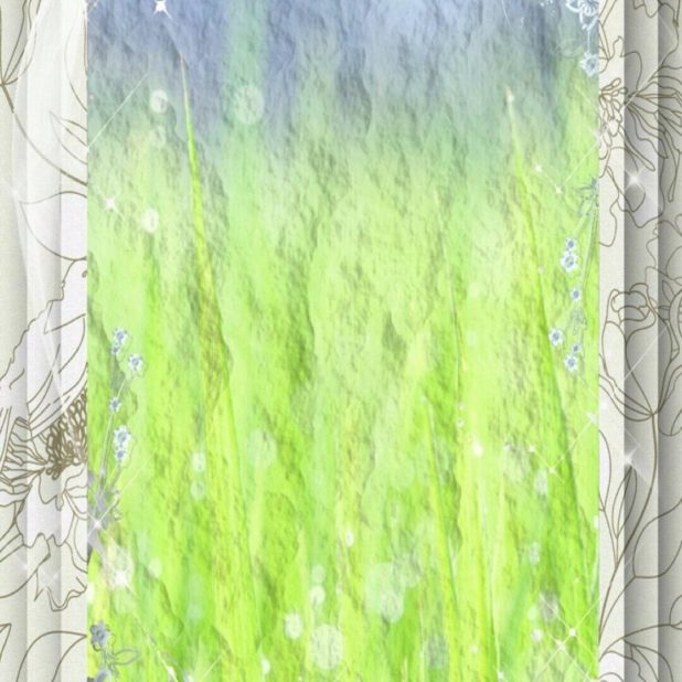 Grassy frame iPhone6s Plus / iPhone6 Plus Wallpaper