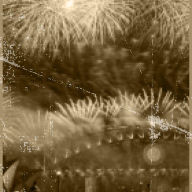 Fireworks Sepia iPhone6s Plus / iPhone6 Plus Wallpaper