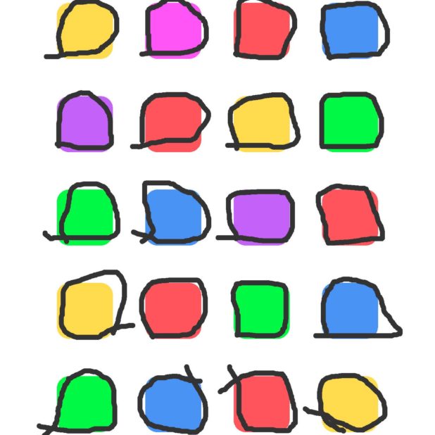 Shelf line colorful ennui iPhone6s Plus / iPhone6 Plus Wallpaper