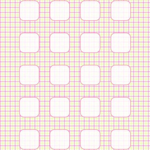 Pattern peach check Ki shelf  for girls iPhone6s Plus / iPhone6 Plus Wallpaper