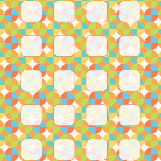 Pattern green colorful shelf iPhone6s Plus / iPhone6 Plus Wallpaper