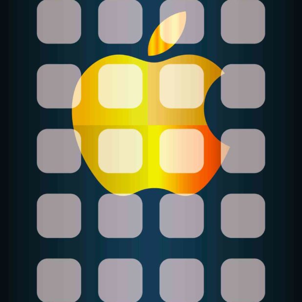 Cool shelf apple, blue and yellow iPhone6s Plus / iPhone6 Plus Wallpaper