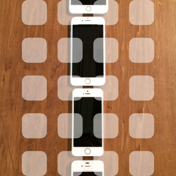 iPhone4s, iPhone5s, iPhone6, iPhone6Plus Wood plate brown shelf iPhone6s Plus / iPhone6 Plus Wallpaper