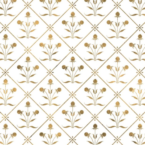 Illustrations pattern gold plant iPhone6s Plus / iPhone6 Plus Wallpaper