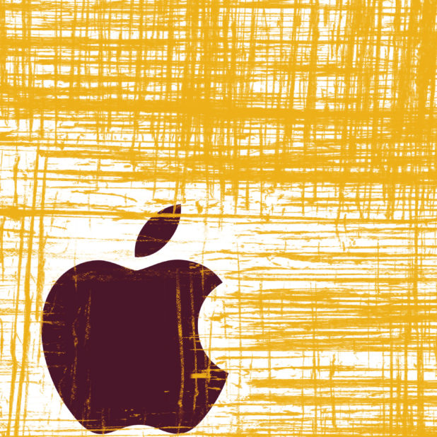Apple logo cool yellow iPhone6s Plus / iPhone6 Plus Wallpaper