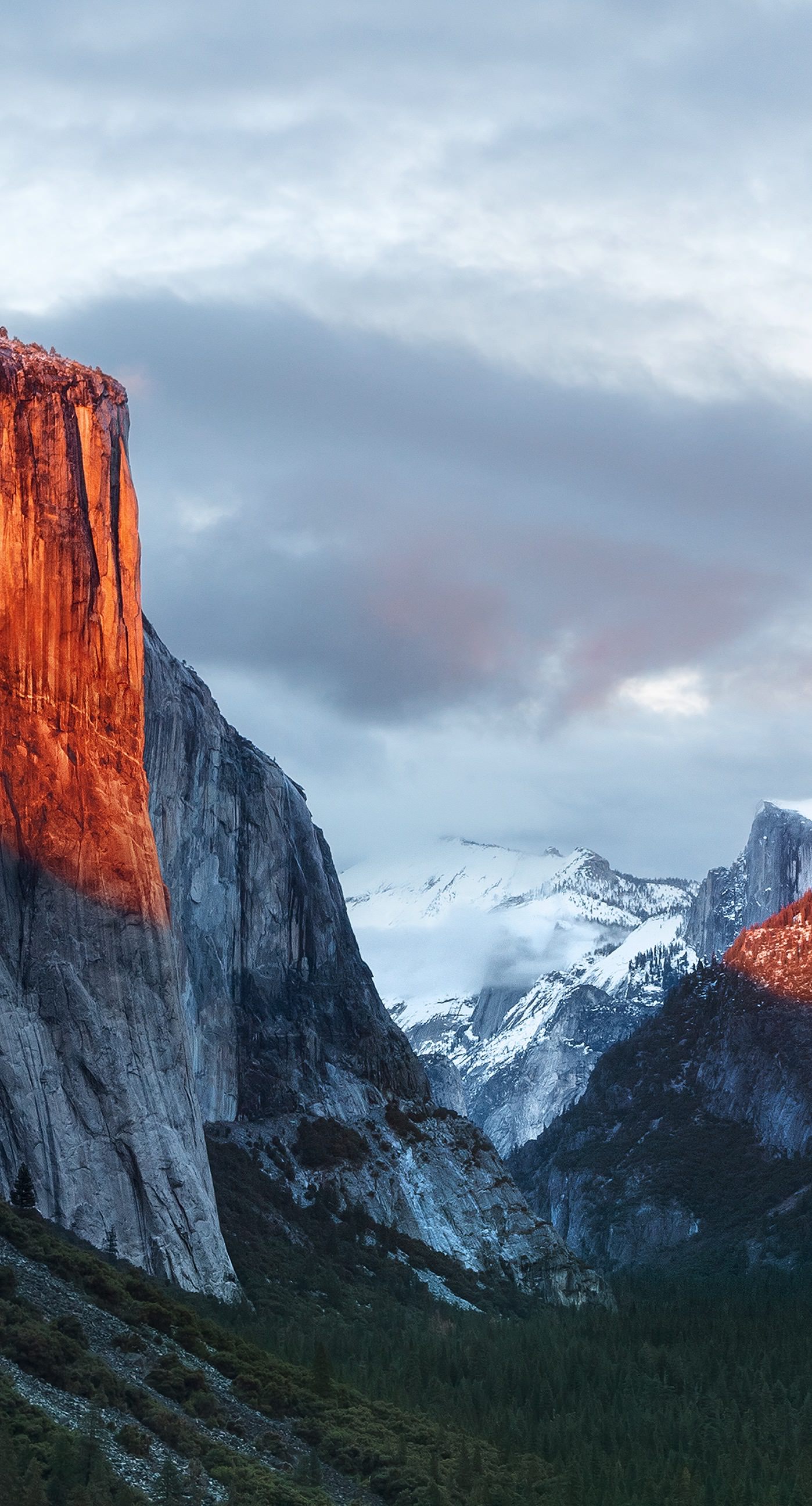 Landscape mountain El Capitan | wallpaper.sc iPhone6sPlus