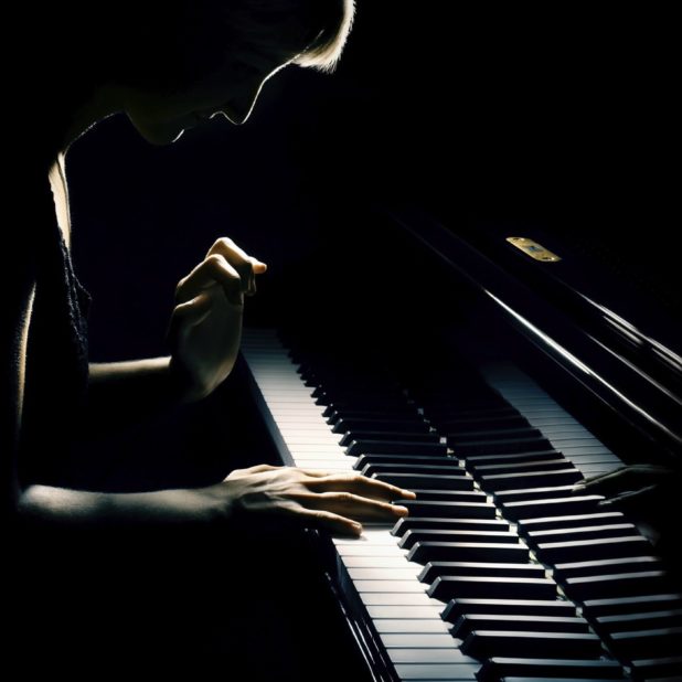 Piano man black iPhone6s Plus / iPhone6 Plus Wallpaper