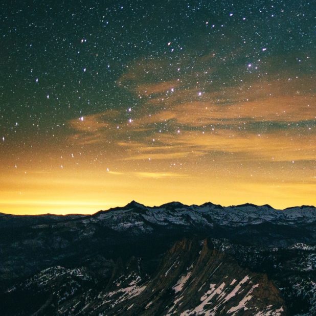 Mountain landscape night sky iPhone6s Plus / iPhone6 Plus Wallpaper