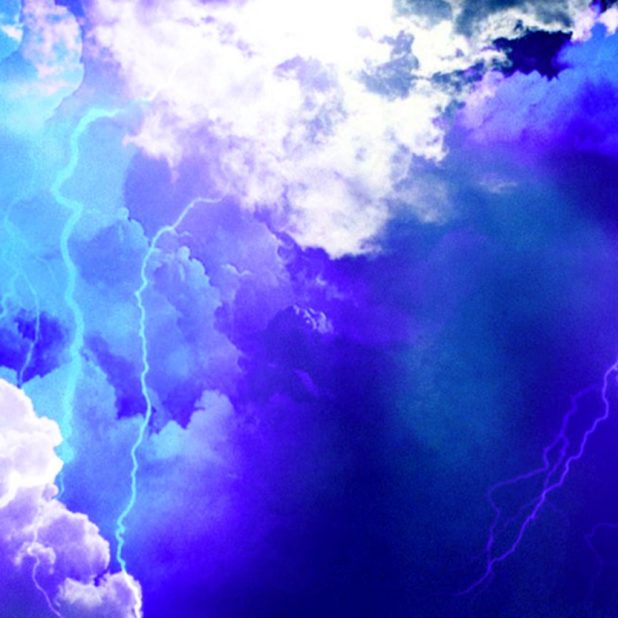 sky  cloud kaminari blue iPhone6s Plus / iPhone6 Plus Wallpaper