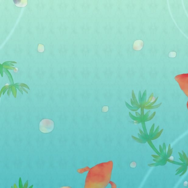 Goldfish illustration iPhone6s Plus / iPhone6 Plus Wallpaper