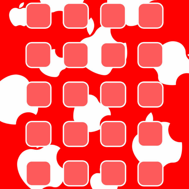 Shelf Apple Red iPhone6s Plus / iPhone6 Plus Wallpaper