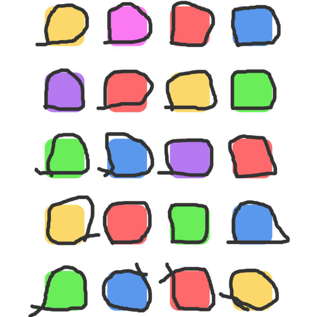 Shelf line colorful ennui iPhone6s Plus / iPhone6 Plus Wallpaper