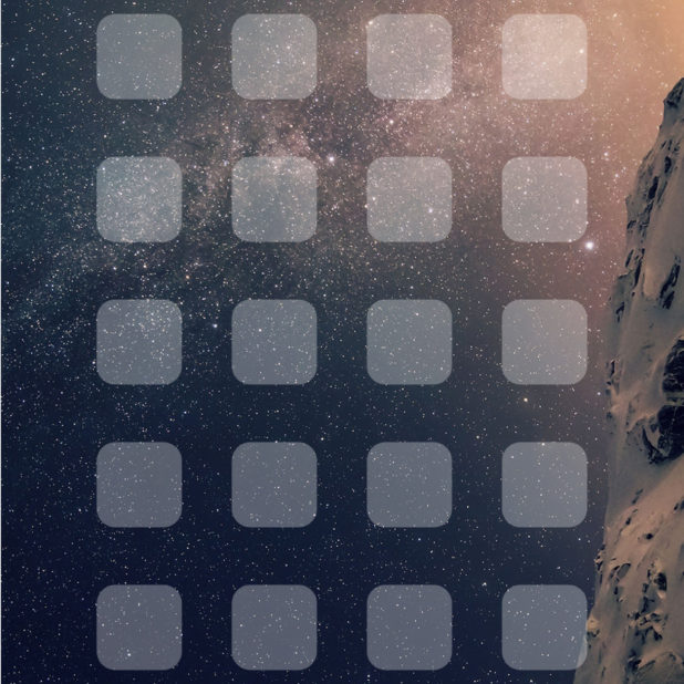 Snow mountain night sky shelf iPhone6s Plus / iPhone6 Plus Wallpaper