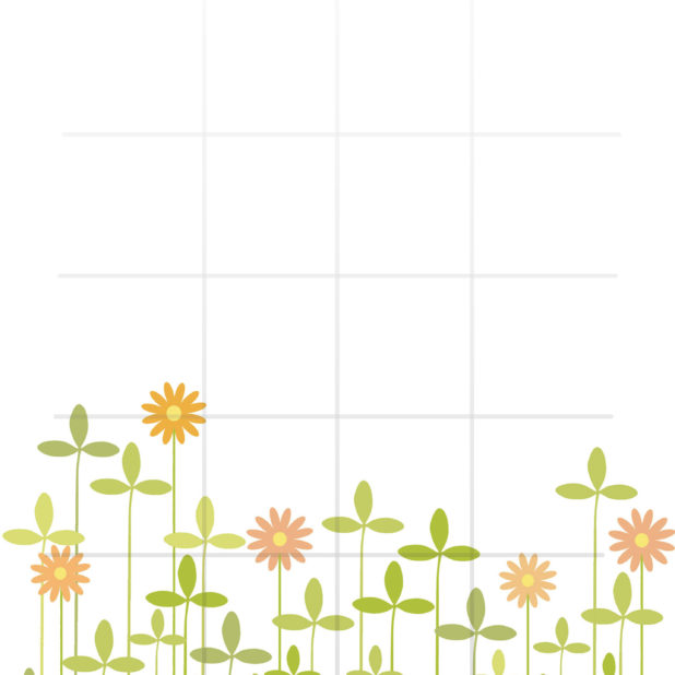 Pattern illustration flower girls and woman for shelf green orange iPhone6s Plus / iPhone6 Plus Wallpaper
