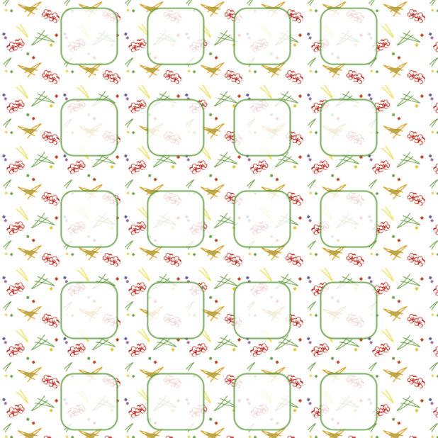 Pattern red green shelf iPhone6s Plus / iPhone6 Plus Wallpaper