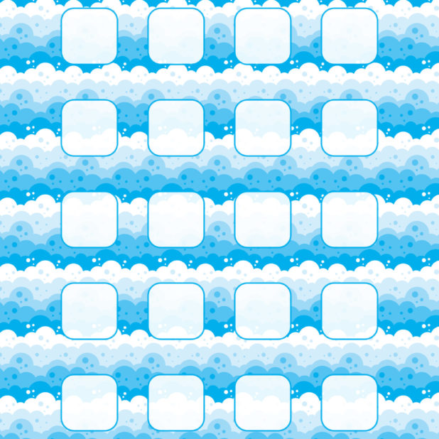 Wave pattern blue water shelf iPhone6s Plus / iPhone6 Plus Wallpaper