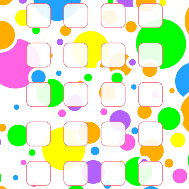 Colorful polka dot pattern shelf for women iPhone6s Plus / iPhone6 Plus Wallpaper