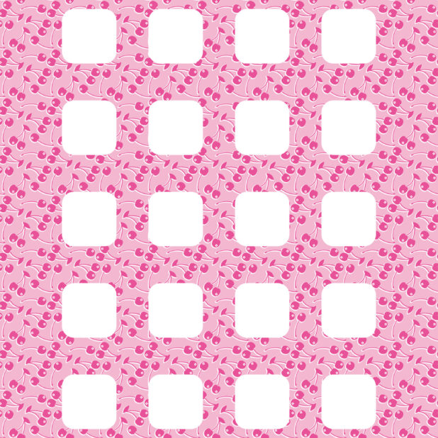 Pattern cherries  pink  shelf  for girls iPhone6s Plus / iPhone6 Plus Wallpaper