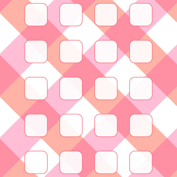 Check  pink  white  shelf  pattern for girls iPhone6s Plus / iPhone6 Plus Wallpaper