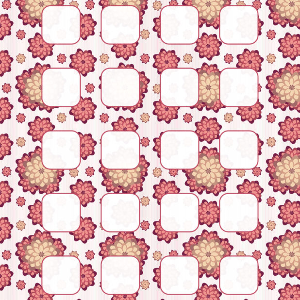 Pattern illustrations  flower  red  shelf iPhone6s Plus / iPhone6 Plus Wallpaper