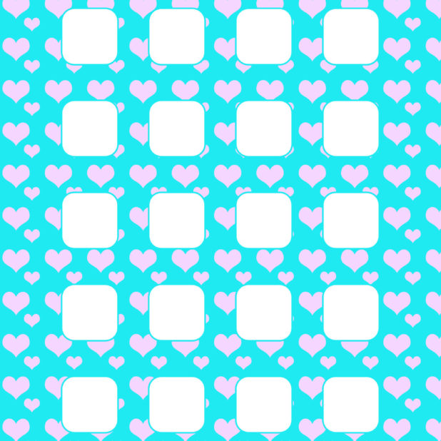 Heart pattern  blue  pink  shelf iPhone6s Plus / iPhone6 Plus Wallpaper