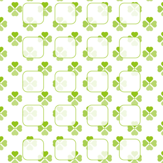 Clover pattern for girls  shelf  green iPhone6s Plus / iPhone6 Plus Wallpaper
