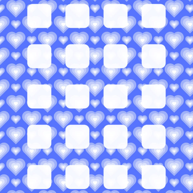Heart pattern blue shelf for women iPhone6s Plus / iPhone6 Plus Wallpaper
