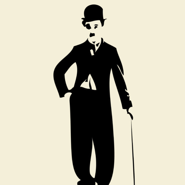 Illustrations Chaplin yellow iPhone6s Plus / iPhone6 Plus Wallpaper