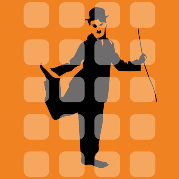 shelf  orange  Chaplin iPhone6s Plus / iPhone6 Plus Wallpaper