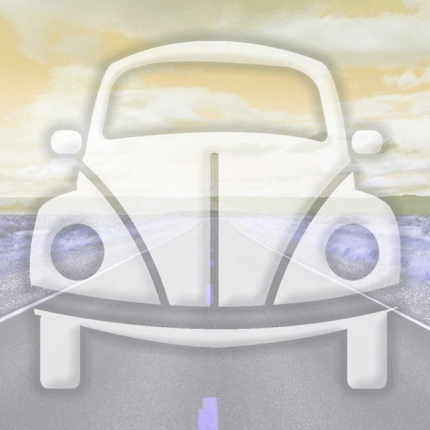 Landscape car road yellow iPhone6s Plus / iPhone6 Plus Wallpaper