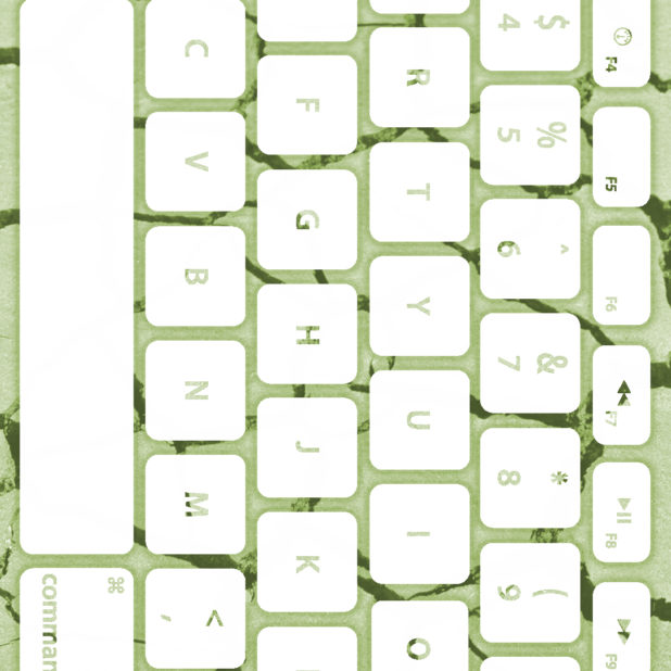 Ground keyboard Yellow-green white iPhone6s Plus / iPhone6 Plus Wallpaper
