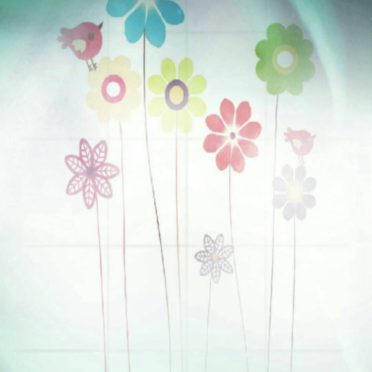 Flower bird iPhone7 Wallpaper