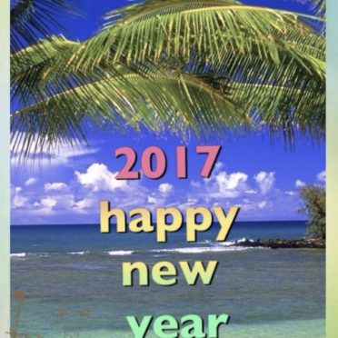 Tropical New Year iPhone7 Wallpaper