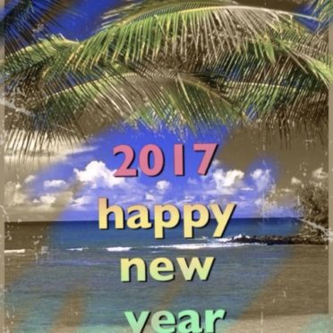 Tropical New Year iPhone7 Wallpaper