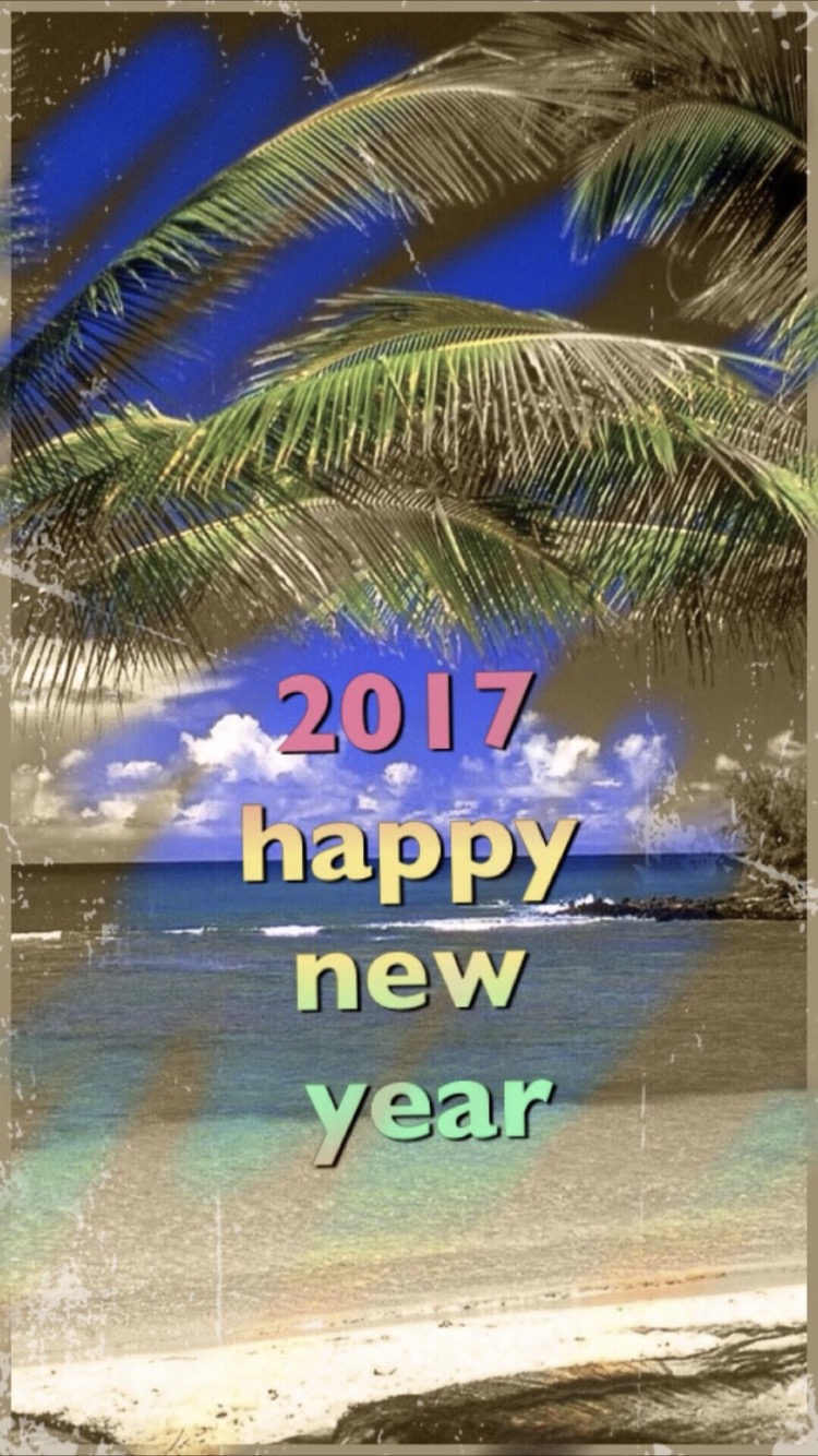 Tropical New Year | wallpaper.sc iPhone7