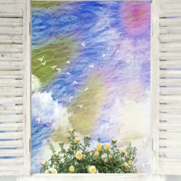 Window Blue iPhone7 Wallpaper